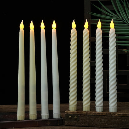 LED-Stabkerzen in Spiralform