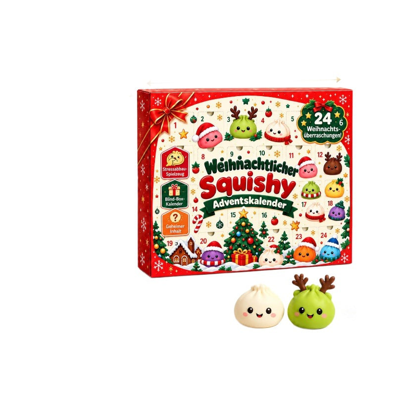 Adventskalender mit Spielzeug-Überraschungen, 24 Tage