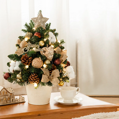 Mini-Weihnachtsbaum aus PE, 45 oder 60 cm, mit Beleuchtung