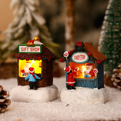 Dekorative Weihnachtsfiguren aus Kunstharz