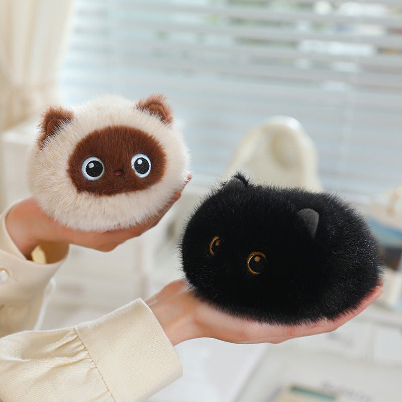 Flauschige Katzen-Kuschelkissen, 20 cm