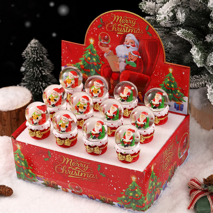 Handgeferti weihnachtliche Schneekugel mit Licht