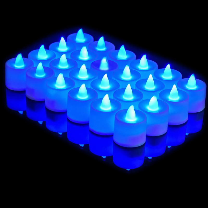 LED-Elektronikkerze, zylindrisch, verschiedene Farben