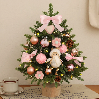 Mini-Weihnachtsbaum für den Tisch mit Beleuchtung