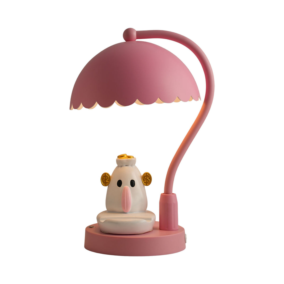 Elefanten-Tischlampe mit Wolken-Design, höhenverstellbar