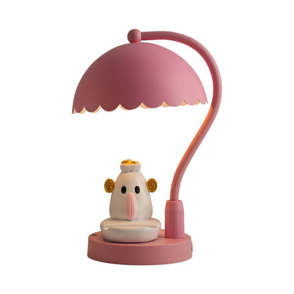 Elefanten-Tischlampe mit Wolken-Design, höhenverstellbar