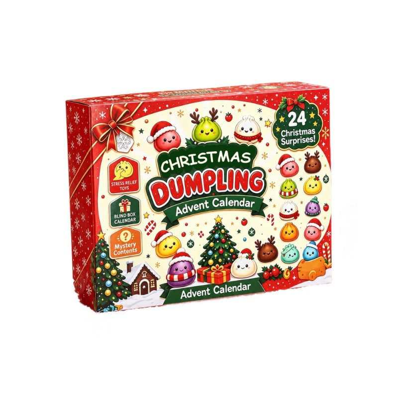 Weihnachts-Adventskalender mit 24 Anti-Stress-Figuren