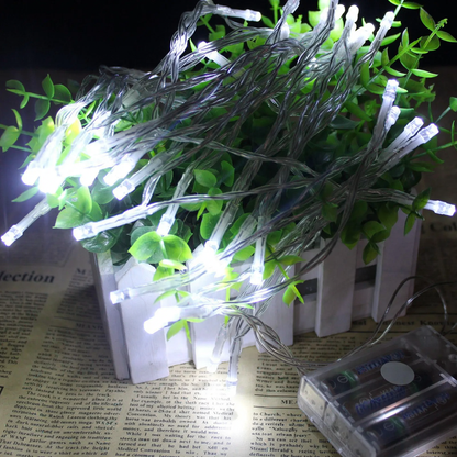 LED-Lichterkette mit Batteriebetrieb, verschiedene Längen