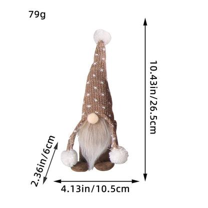 Dekorative Wichtelfigur mit Strickmütze
