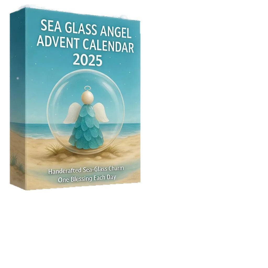 Weihnachts-Adventskalender mit Engelsfiguren
