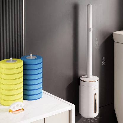 Toilettenbürste mit austauschbaren Bürstenköpfen