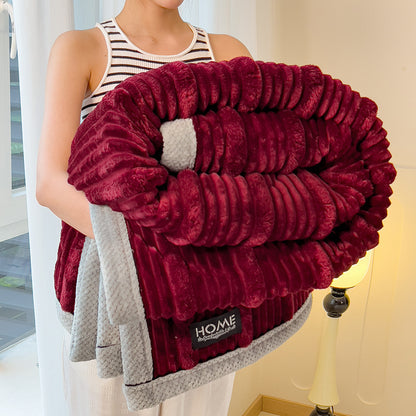 Flauschige Wohndecke, unifarben, verschiedene Größen