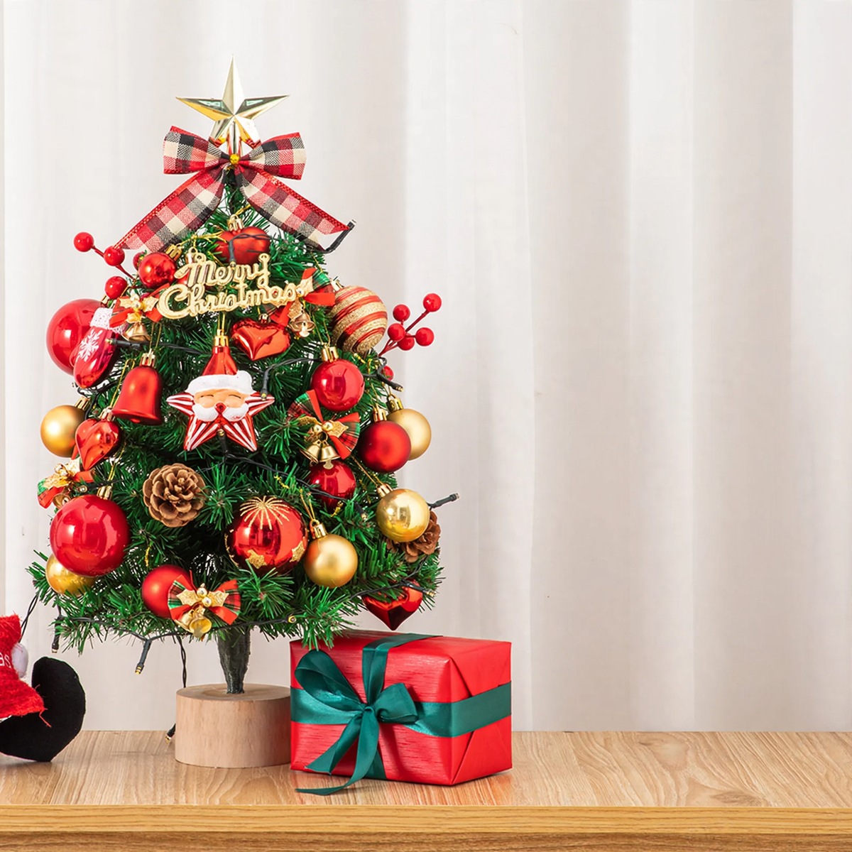Exklusiver Tisch-Weihnachtsbaum mit Beleuchtung