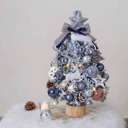 Mini-Weihnachtsbaum-Set mit LED-Beleuchtung, 50 cm
