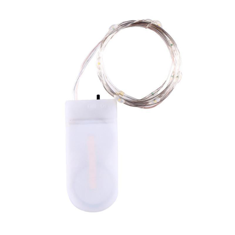 LED-Kupferdraht-Lichterkette mit Knopfzellen-Batterie