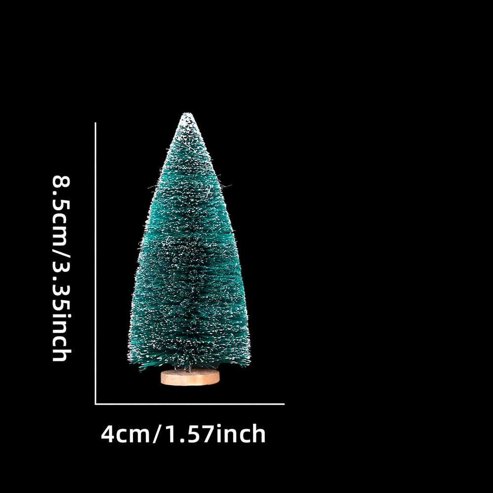Miniatur-Weihnachtsbäume aus Sisal