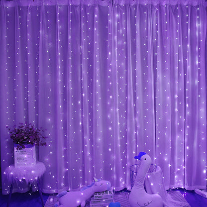 LED-Vorhang-Lichterkette mit Kupferdraht, USB