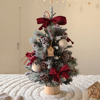 Künstlicher Weihnachtsbaum mit Beleuchtung, PE, 45-90 cm