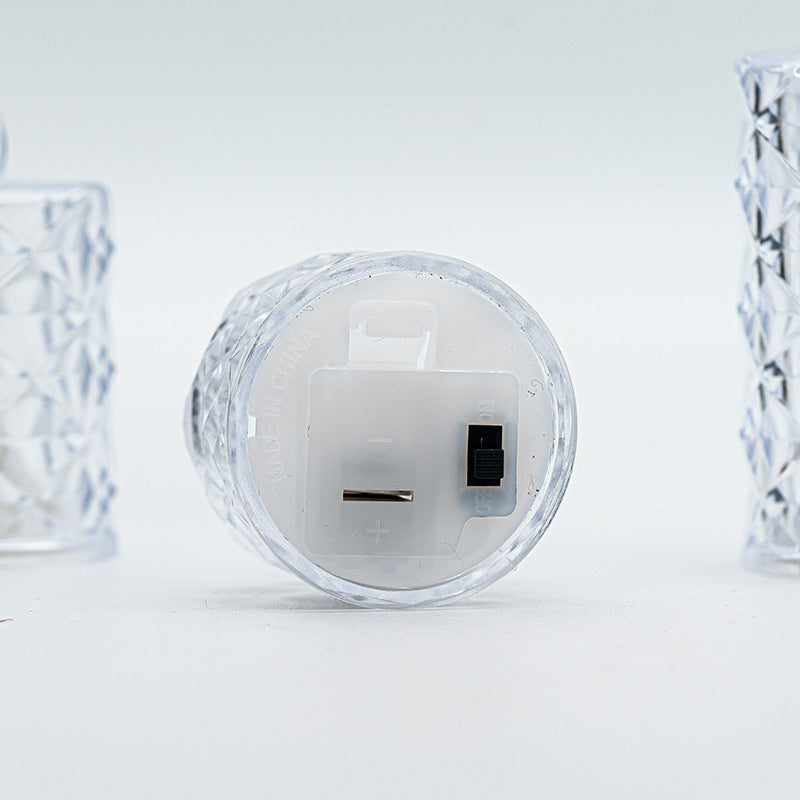 LED-Teelicht mit transparentem Gehäuse, PS-Kunststoff