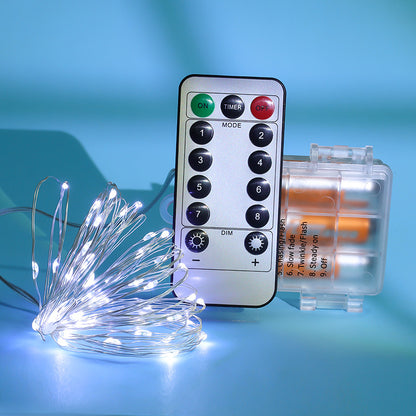 LED-Kupferdraht-Lichterkette mit Fernbedienung
