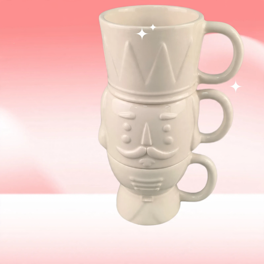 Keramik-Tasse mit Nussknacker-Motiv, 420 ml