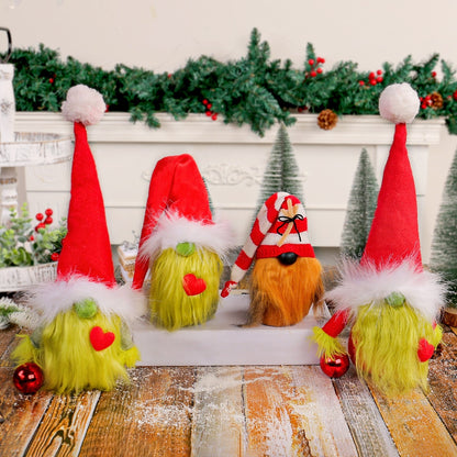 Weihnachts-Wichtel mit Herz-Motiv, Textil