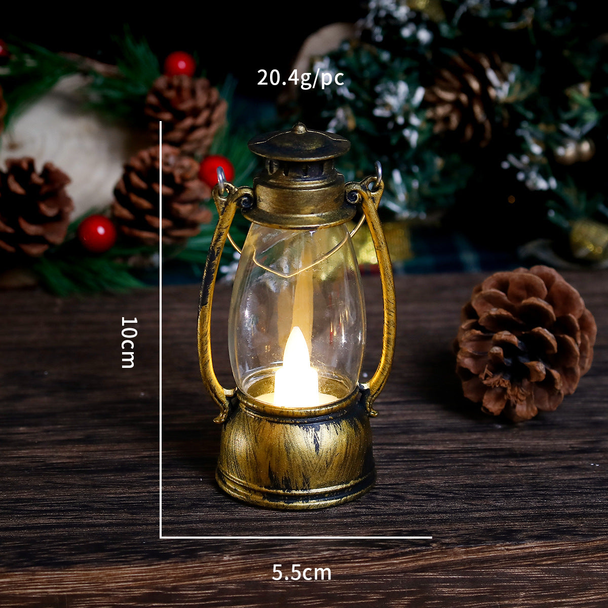 Mini-LED-Laterne im Vintage-Stil