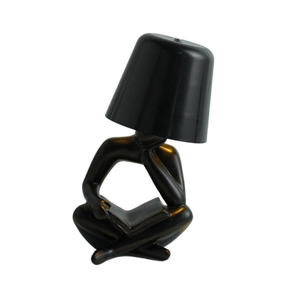 Abstrakte Lesefigur Tischlampe