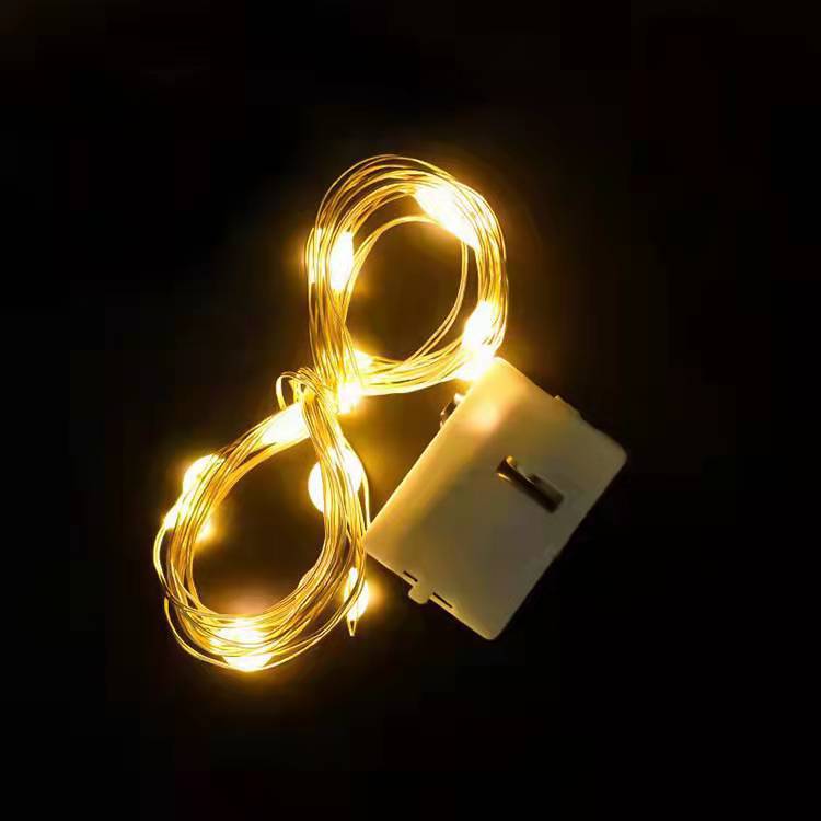 LED-Kupferdraht-Lichterkette mit Blinkfunktion
