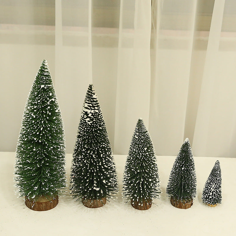 Mini-Weihnachtsbaum mit Beleuchtung und Schnee-Optik