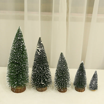 Mini-Weihnachtsbaum mit Beleuchtung und Schnee-Optik