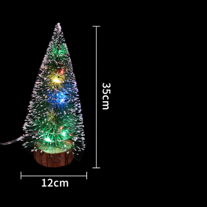 Mini-Weihnachtsbaum aus Kiefernnadeln mit LED-Beleuchtung, 40 cm