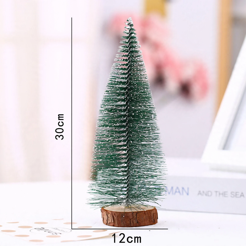 Mini-Weihnachtsbaum aus PVC, beschneit, verschiedene Größen