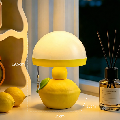 Tischlampe Zitrone, modern, mit Zugschnur