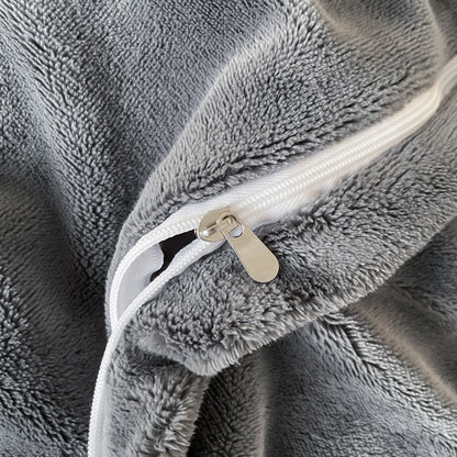 Flauschiges Bettwäsche-Set, Milchfaser-Fleece, Blumenmuster