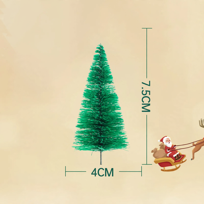 Miniatur-Weihnachtsbaum mit Schnee-Optik
