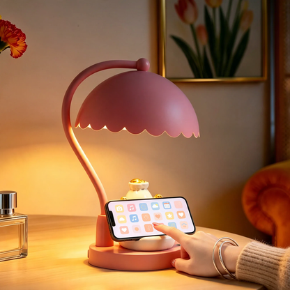 Elefanten-Tischlampe mit Wolken-Design, höhenverstellbar