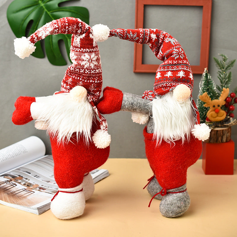 Weihnachtliche Wichtel-Vorhanghalter aus Baumwolle