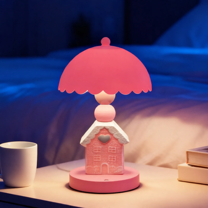 Märchen-Häuschen-Tischlampe, kreatives Design