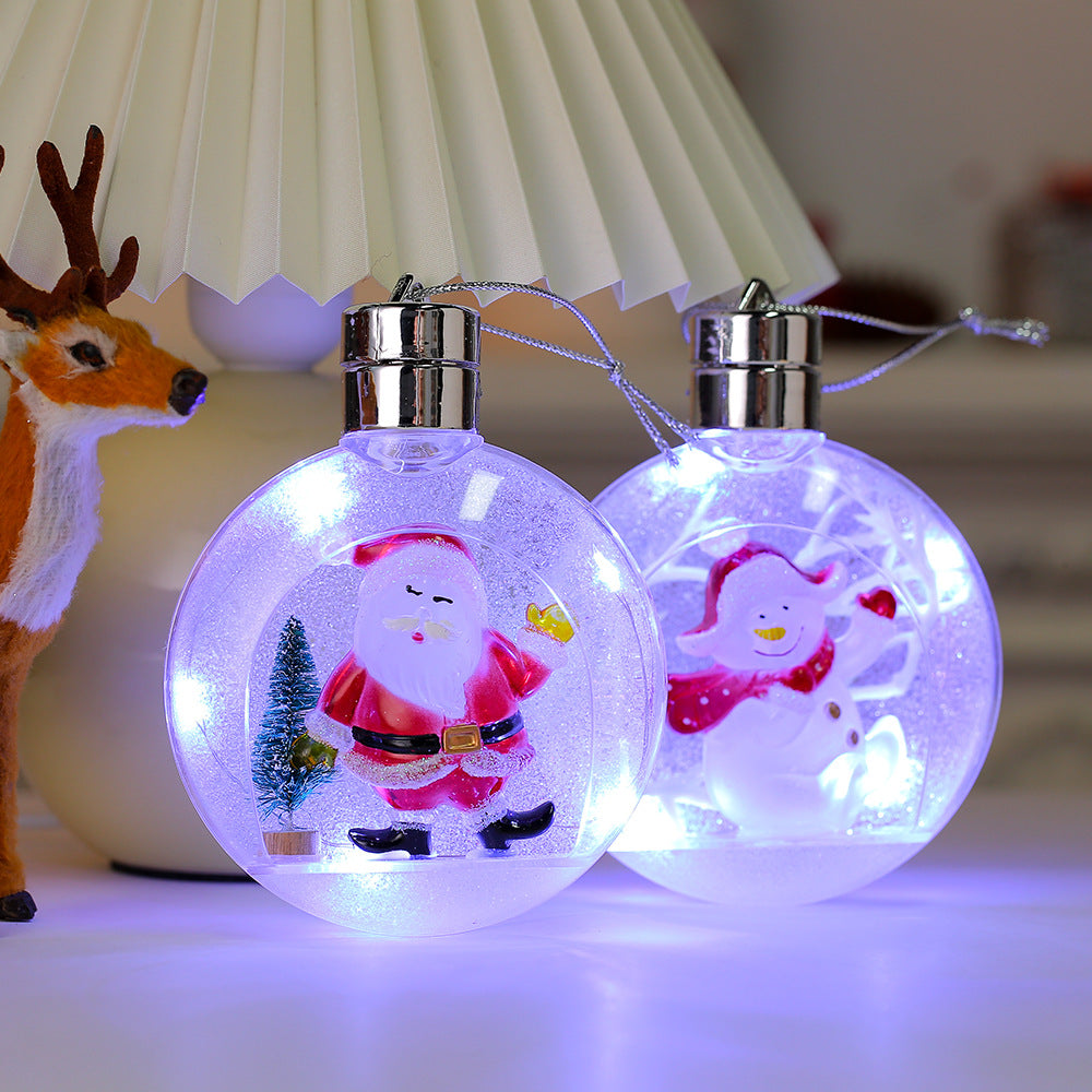 Dekorative, beleuchtete Weihnachtskugel zum Aufhängen