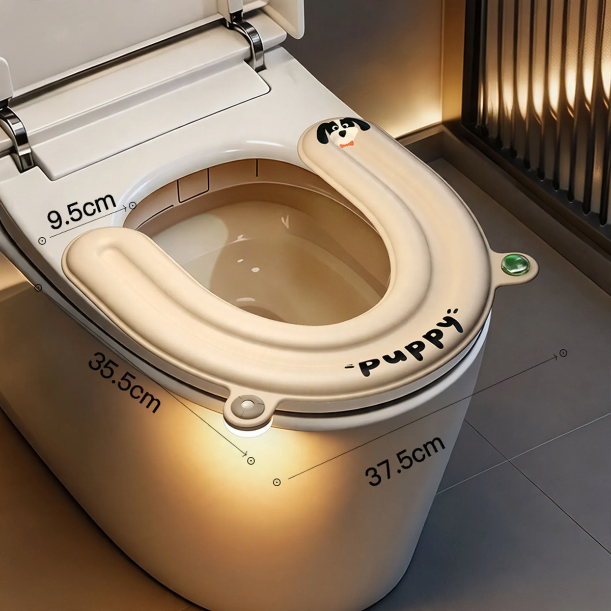 Toilettensitz mit Sensor-Nachtlicht und Duftfunktion
