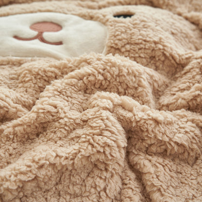 Flauschiges Milchfaser-Fleece-Bettwäsche-Set, verspielt