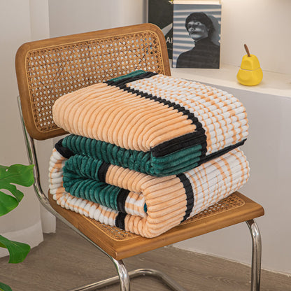 Moderne Flanelldecke mit geometrischem Karomuster