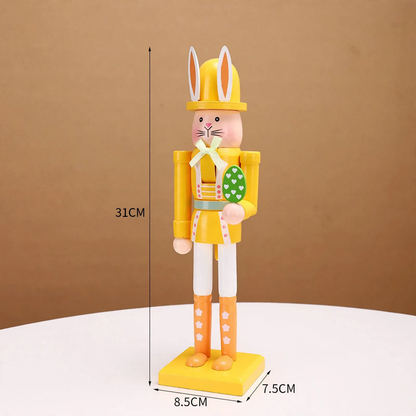 Dekorative Nussknacker-Figur im Hasen-Design