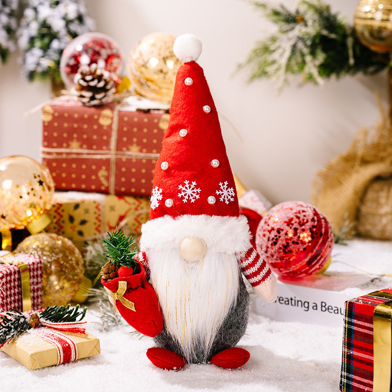 Weihnachts-Wichtel mit Geschenk, 30 cm