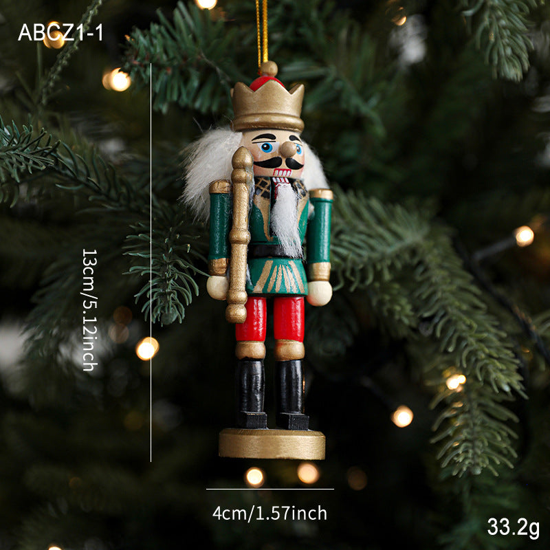 Nussknacker-Anhänger aus Holz, 13 cm