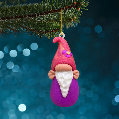Weihnachtlicher Wichtel-Anhänger aus Acryl