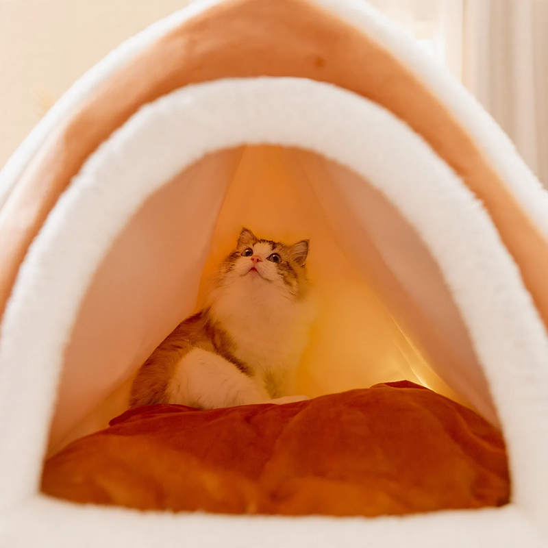 Katzen- und Hundebett Toast-Design, tragbar