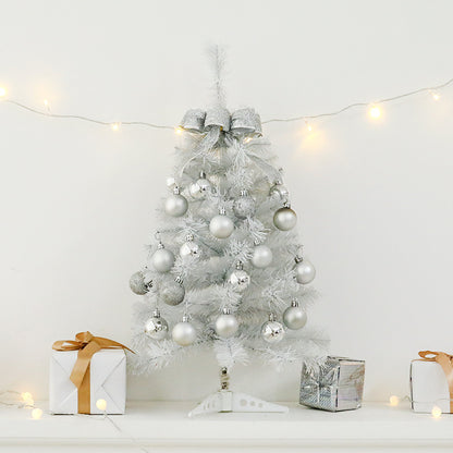 Mini-Weihnachtsbaum, weiß, 45/60 cm, mit Beleuchtung