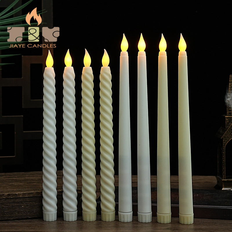 LED-Stabkerzen in Spiralform
